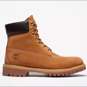 Timberland Premium 6in Waterproof Boot Wheat Nubuck Steel Toe (Size 13)
